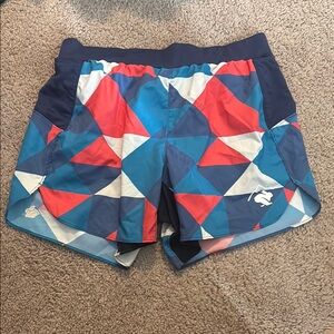 Rabbit Men’s Running Patterned Shorts Medium